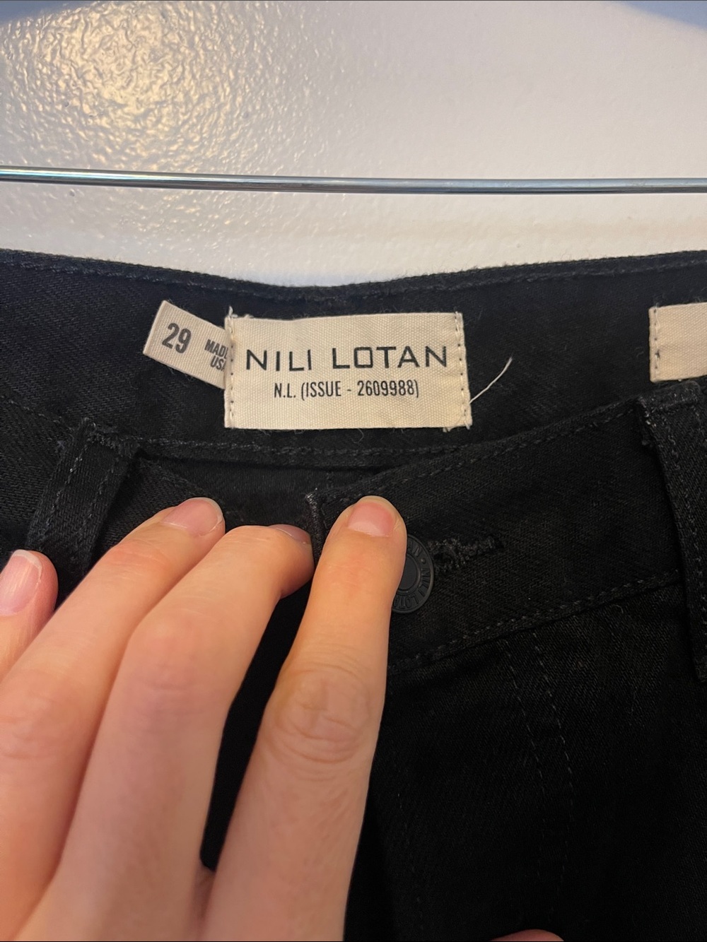 Nili Lotan Black Straight Jeans - Picture 5 of 6